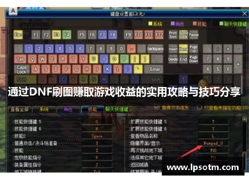 通过DNF刷图赚取游戏收益的实用攻略与技巧分享